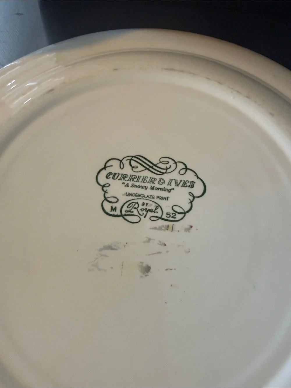 Currier & Ives Serving Platter